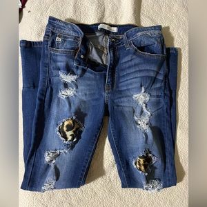 Women’s Skinny Jeans With Cheetah Print